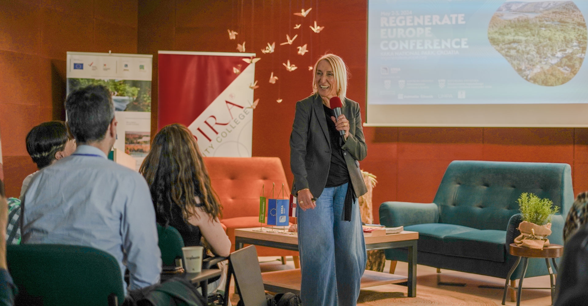 Dr. Irena Ateljevic presenting at Regenerate Europe 2024